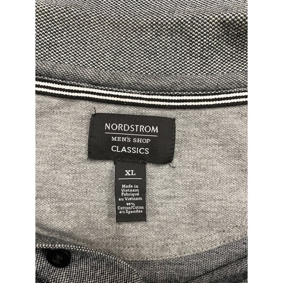 Nordstrom Men's Shop Classics Gray Polo Shirt Size XL - SKU 1225 - Picture 4 of 5